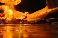 A plane explodes as it crashes into a bank vault in Tenet